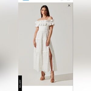 White dress , worn one time !